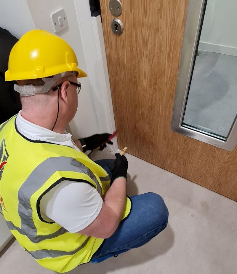 Fire Door Compliance Survey by Approved Door Consultancy Ltd in a laboratory 