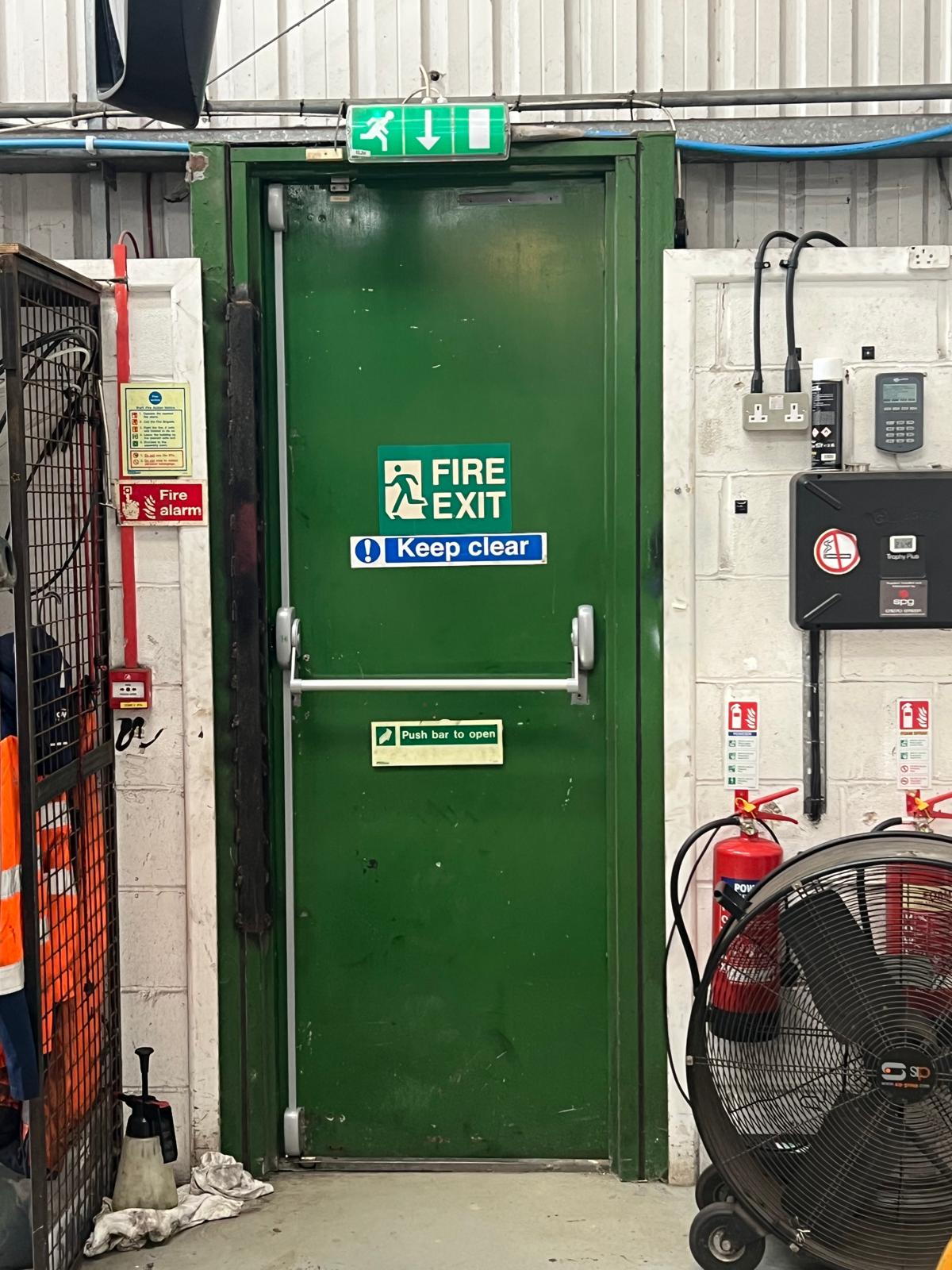 Fire Exit Door Green